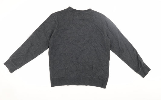 Hangten Jr. Boys Grey Logo Pullover Sweatshirt Size 15