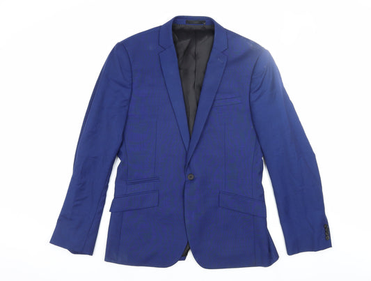 Kenneth Cole Men's Blue Blazer Jacket Size 40 Regular