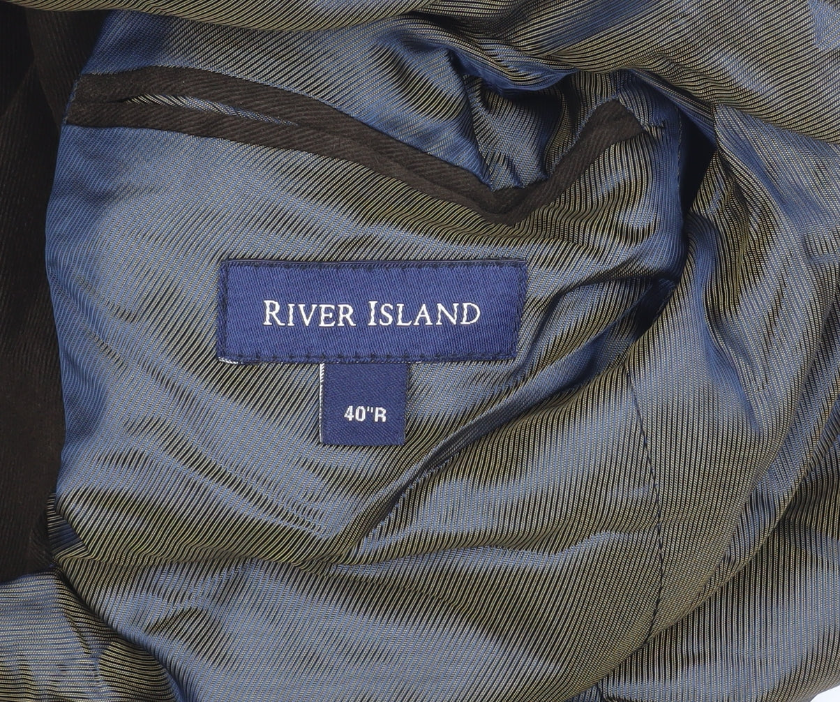 River Island Men’s Brown Blazer, Size 40R, Casual Style