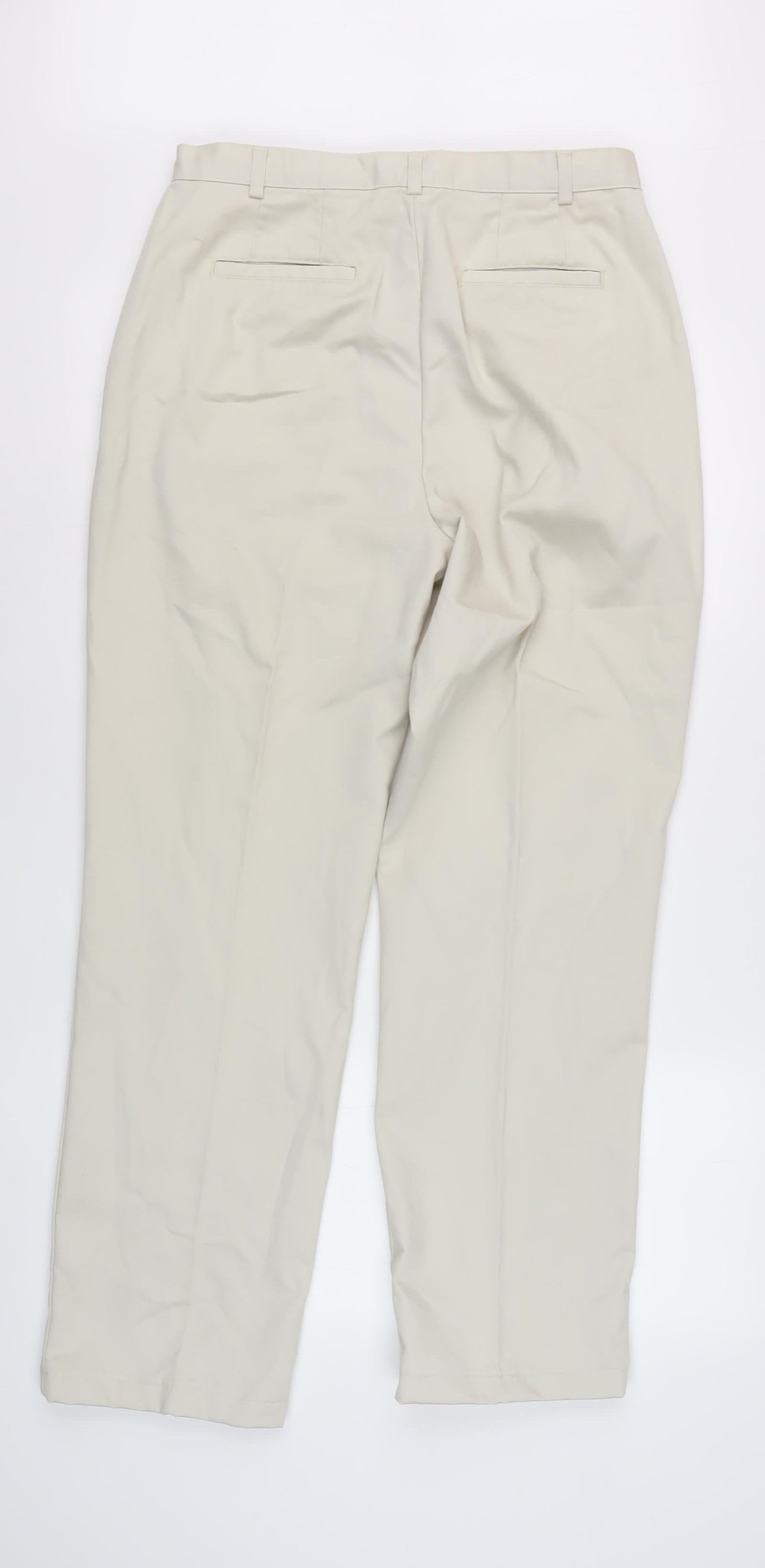 Lands' End Women's Beige Chino Trousers Size 10