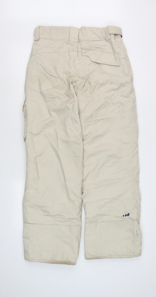 Wedze Beige Unisex Cargo Trousers M Winter Outdoor
