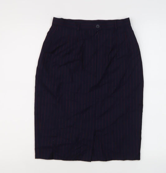 Escada Women's Black Wool Pencil Skirt Size 6