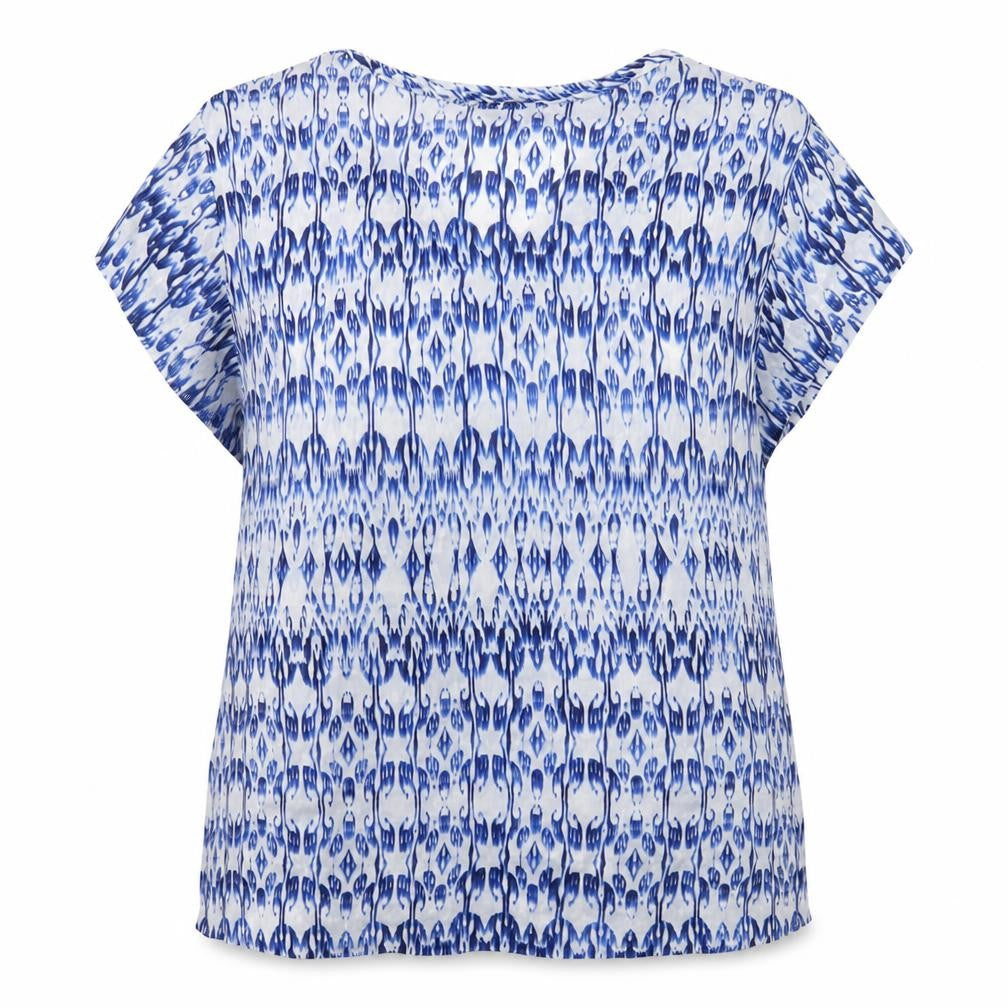 Womens UK Size 16 Massimo Dutti Blue Polyester Blouse