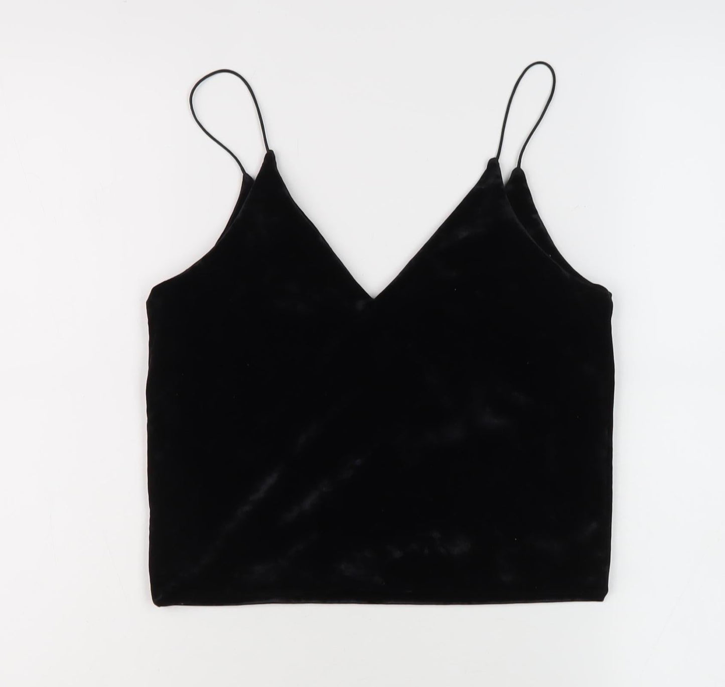 Urban Renewal Women's Black Velvet Camisole Tank - Small
