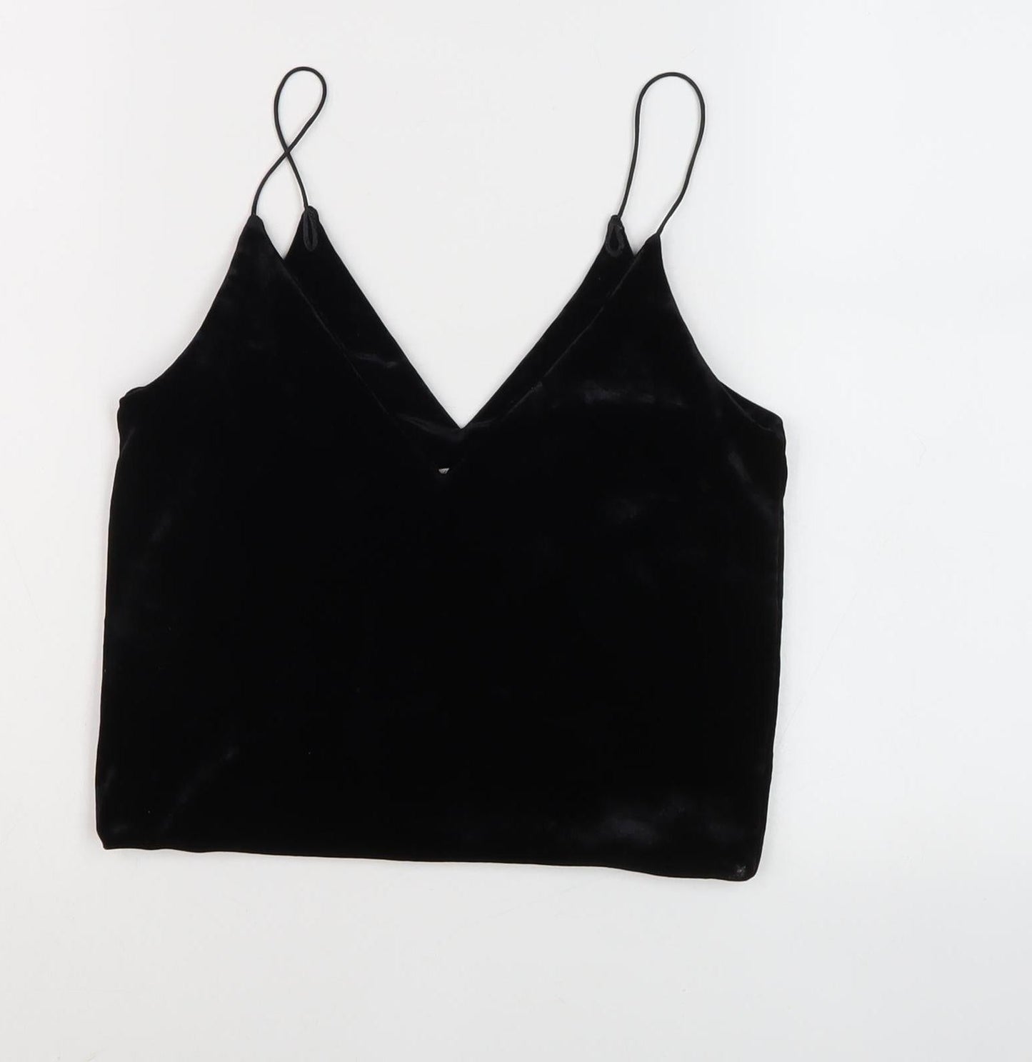 Urban Renewal Women's Black Velvet Camisole Tank - Small