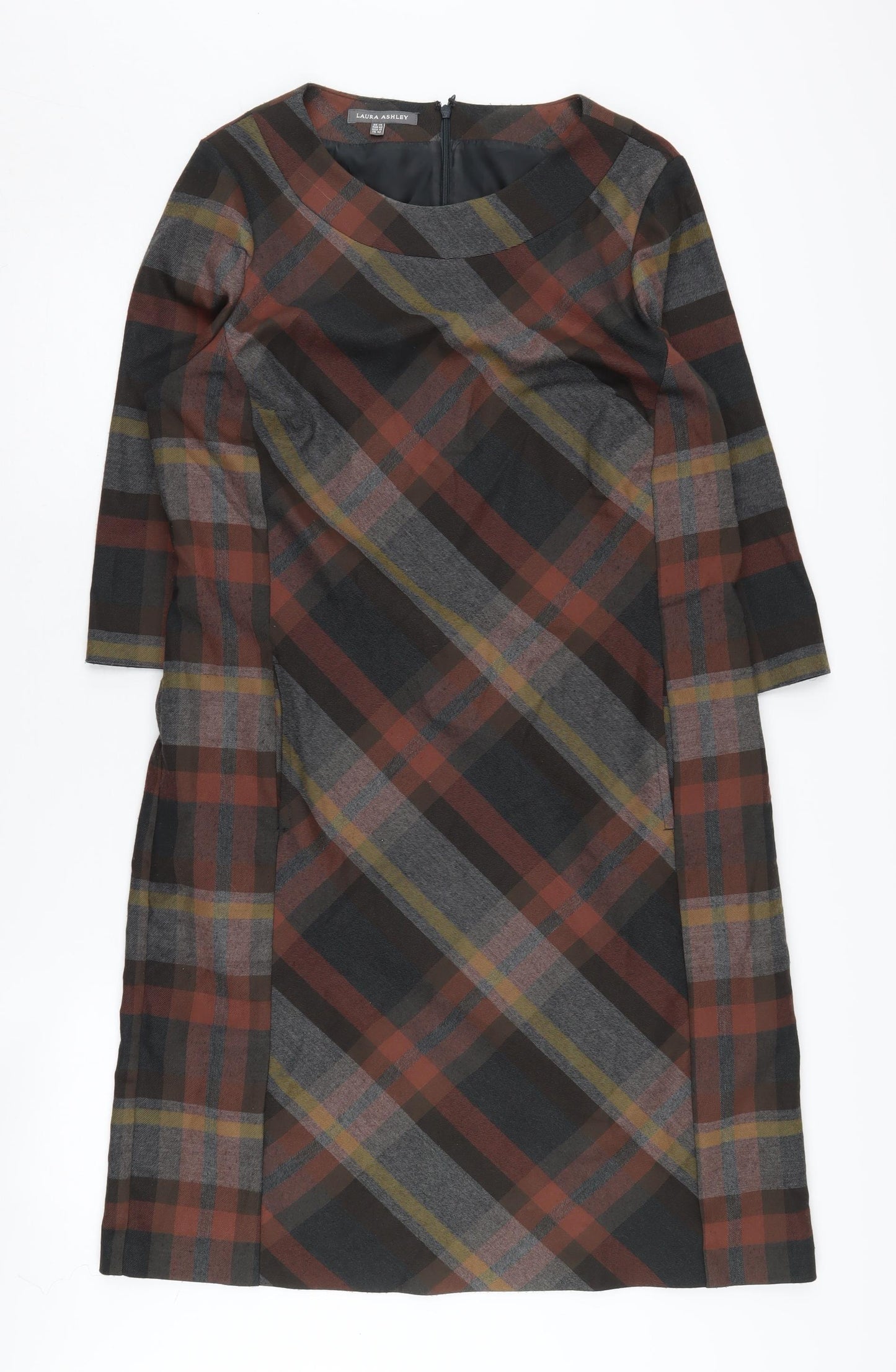 Laura Ashley Women's Multicoloured Plaid Dress