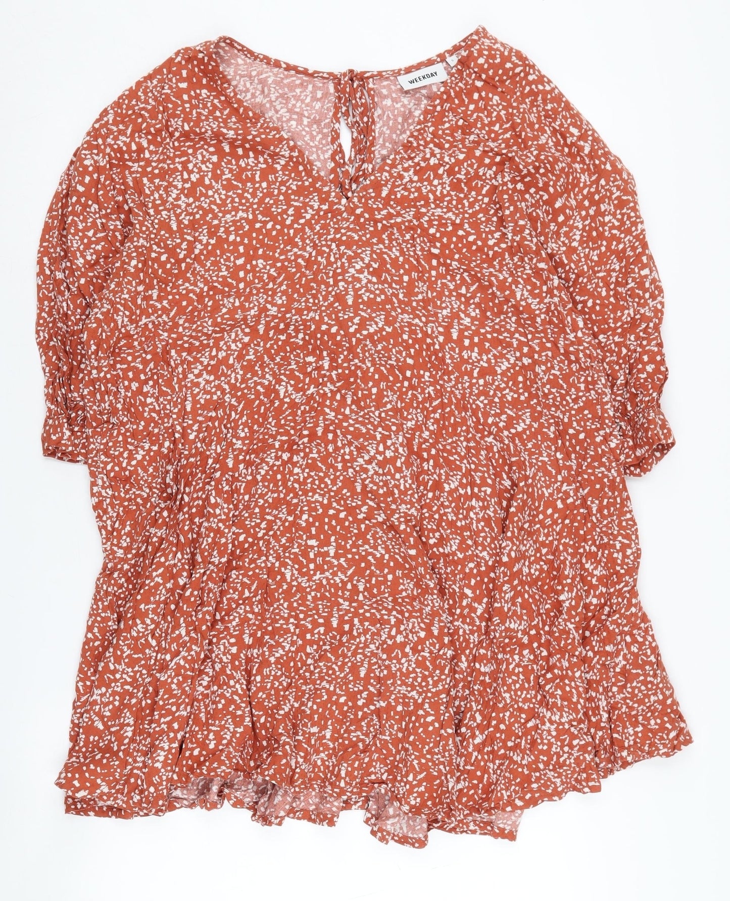 Weekday Women's Red Floral Dress, Size S