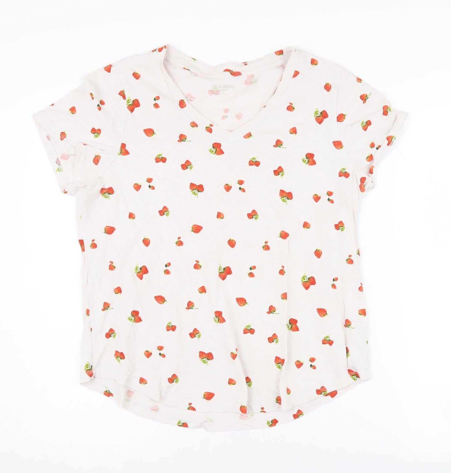 Old Navy Women's White V-Neck T-Shirt M
