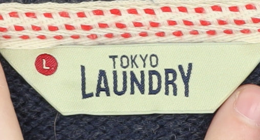 Tokyo Laundry Men’s Blue Owl Fair Isle Pullover L