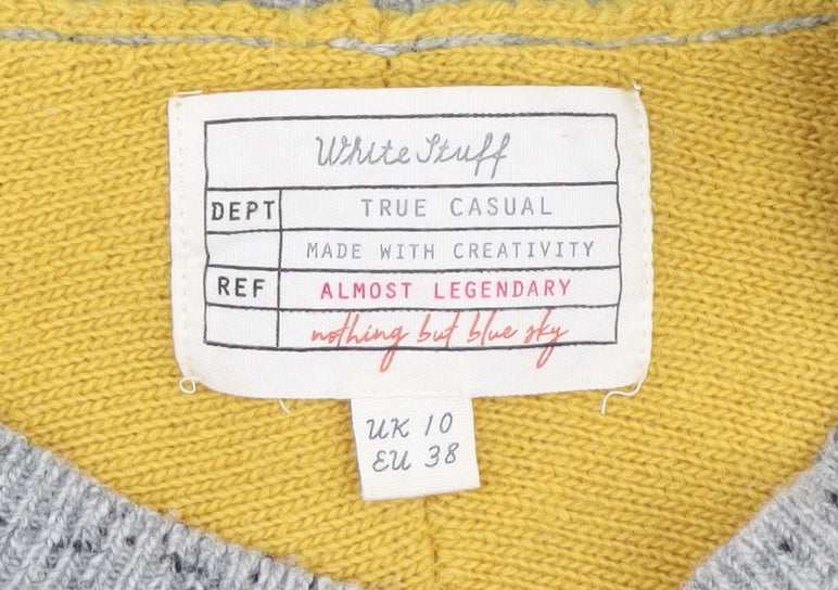 White Stuff Women’s Grey Wool Jumper Dress Size 10