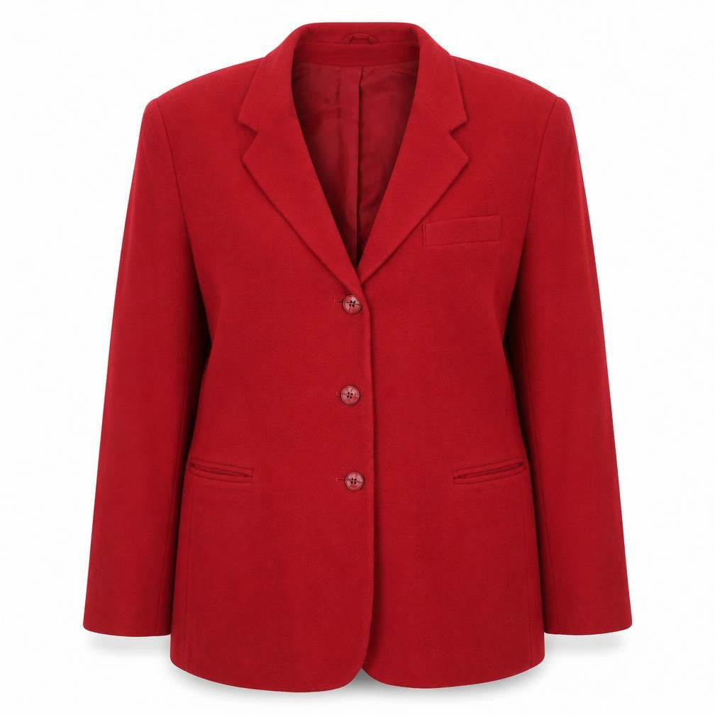 Classics Woman Red Blazer, Women, Size 18, Notch Lapel