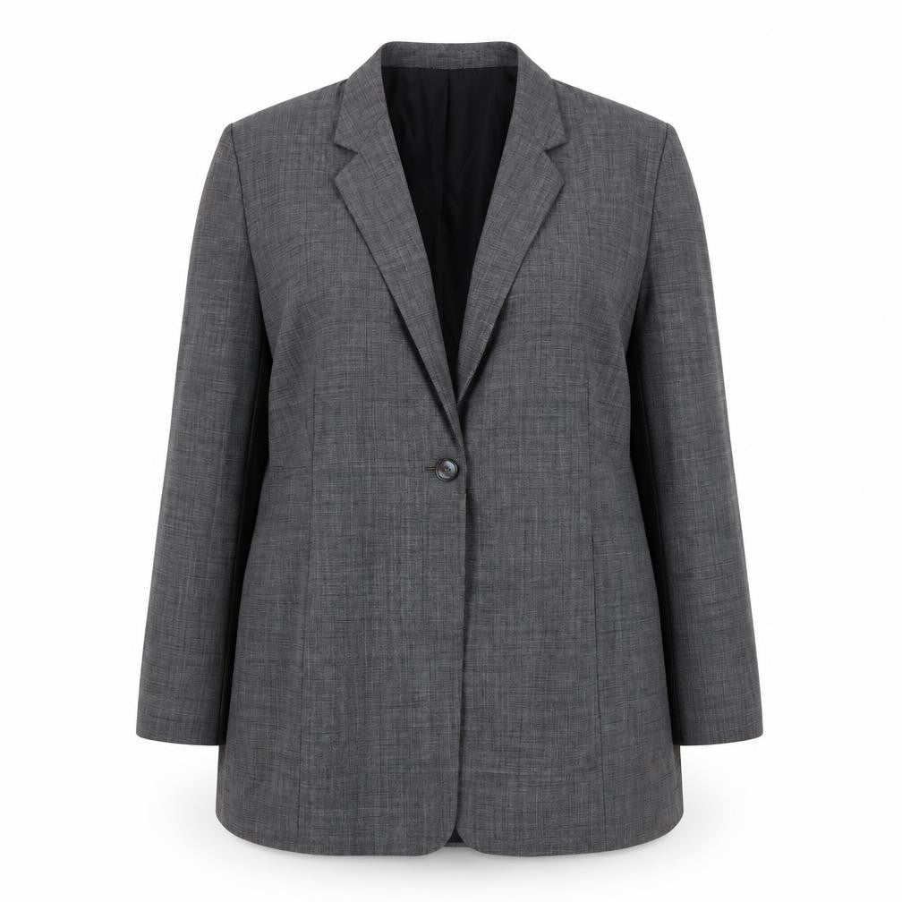 Marks and Spencer Women’s Grey Checked Blazer UK 20