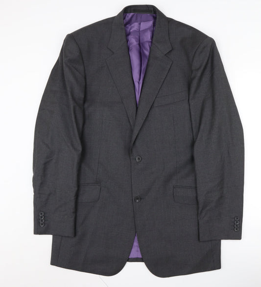 T.M.Lewin Men's Grey Blazer, Size 42L