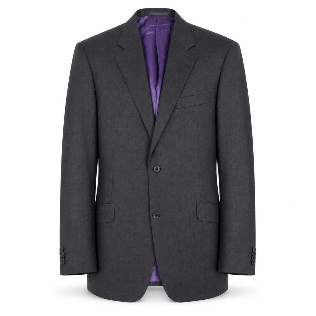 Mens 42 Chest Regular T.M.Lewin Grey Two-Button Blazer