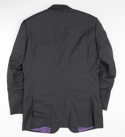 T.M.Lewin Men's Grey Blazer, Size 42L
