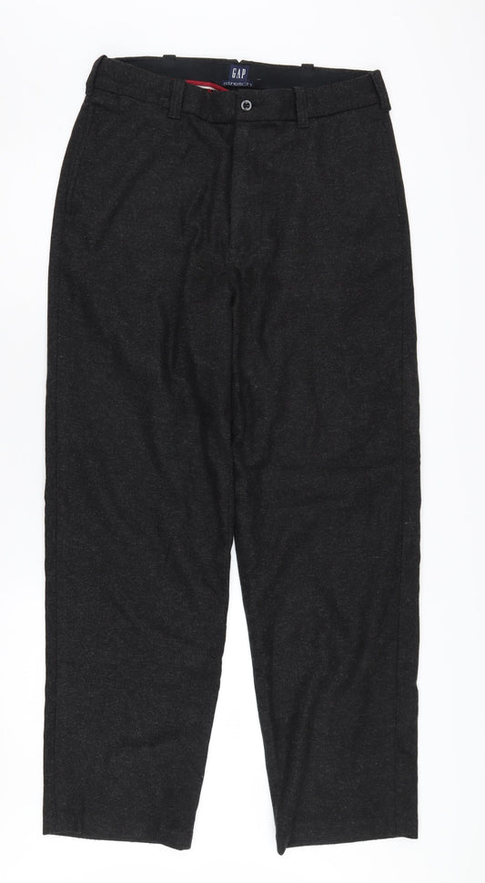GAP Men's Black Trousers, Size 32, Stretch