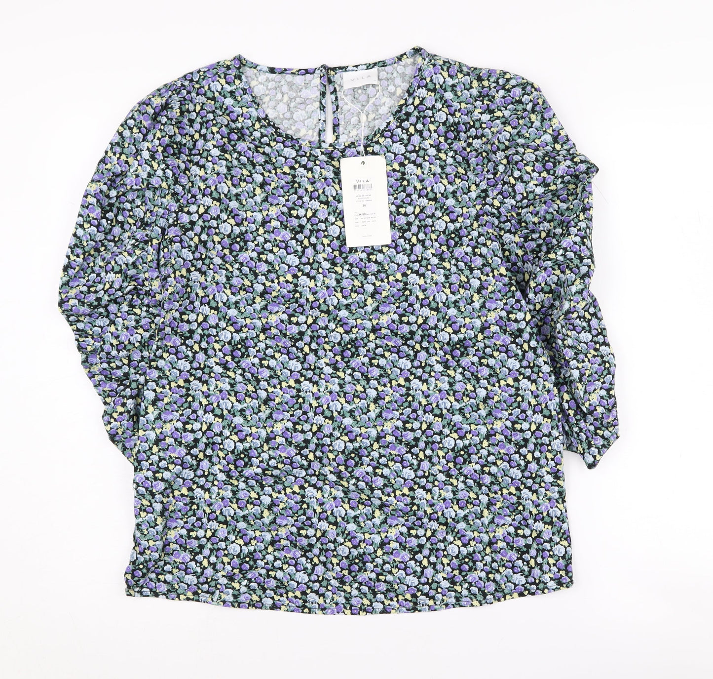 VILA Women's Multicoloured Floral Blouse Size 10