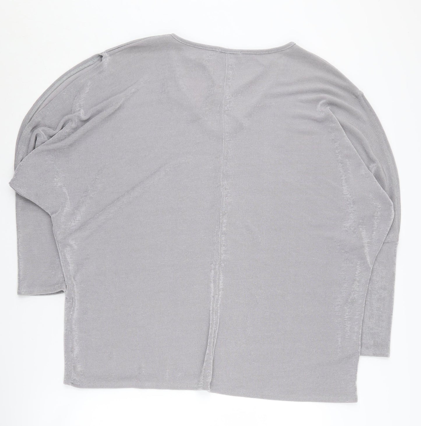 Lipsy Women's Grey V-Neck Pullover Jumper Size 18