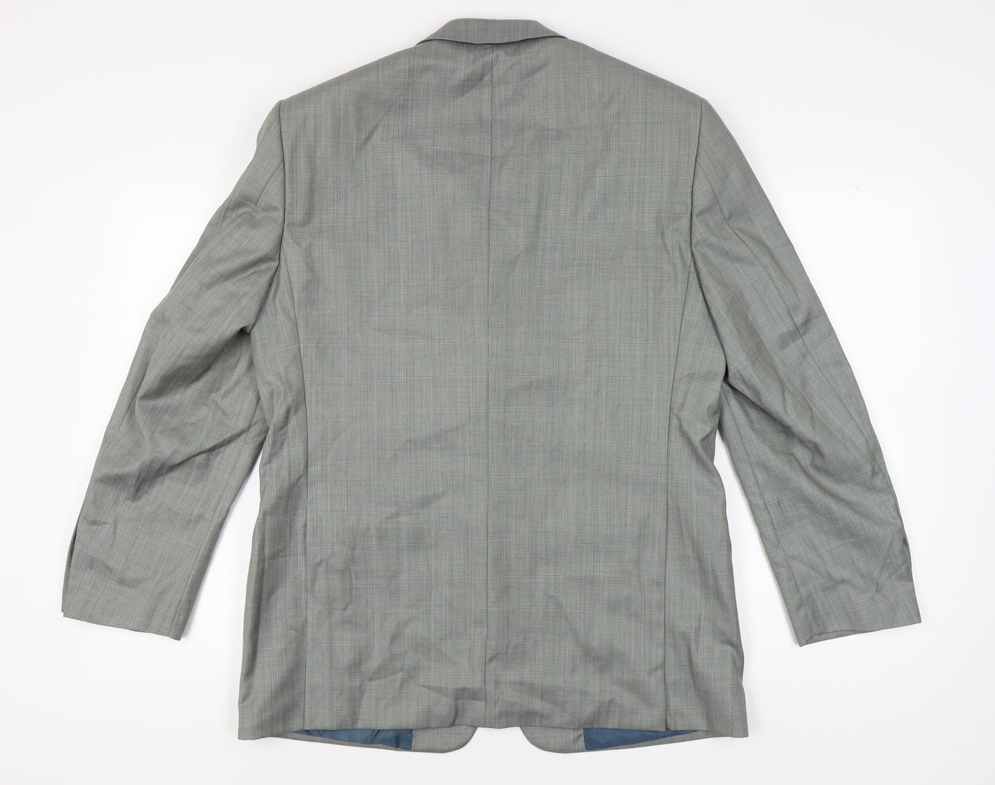 Douglas Men's Grey Check Blazer Size 40R
