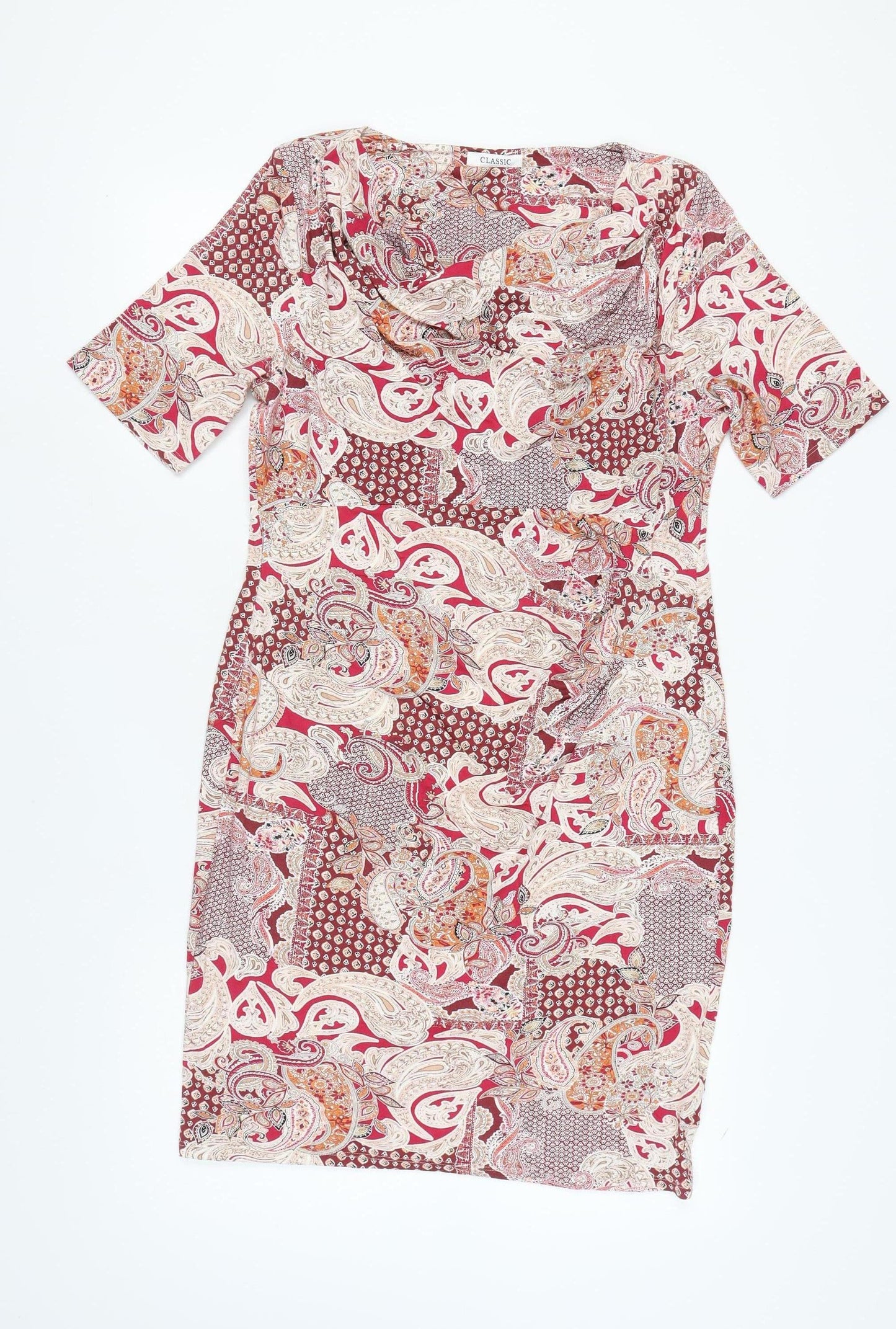 Marks and Spencer Women's Multicoloured Paisley Sheath Dress 14