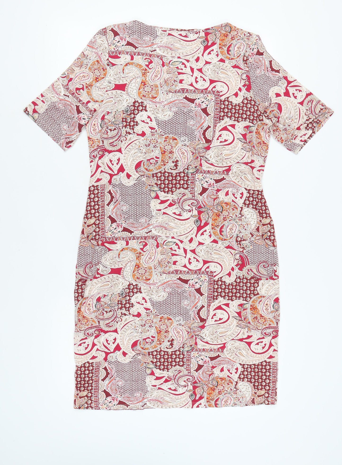 Marks and Spencer Women's Multicoloured Paisley Sheath Dress 14