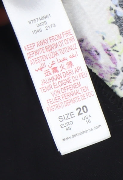 Red Herring Women's Floral Shift Dress in Multicoloured, Size 20