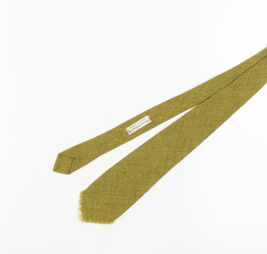 William Morling Ltd Men's Green Wool Slim Tie