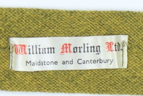 William Morling Ltd Men's Green Wool Slim Tie