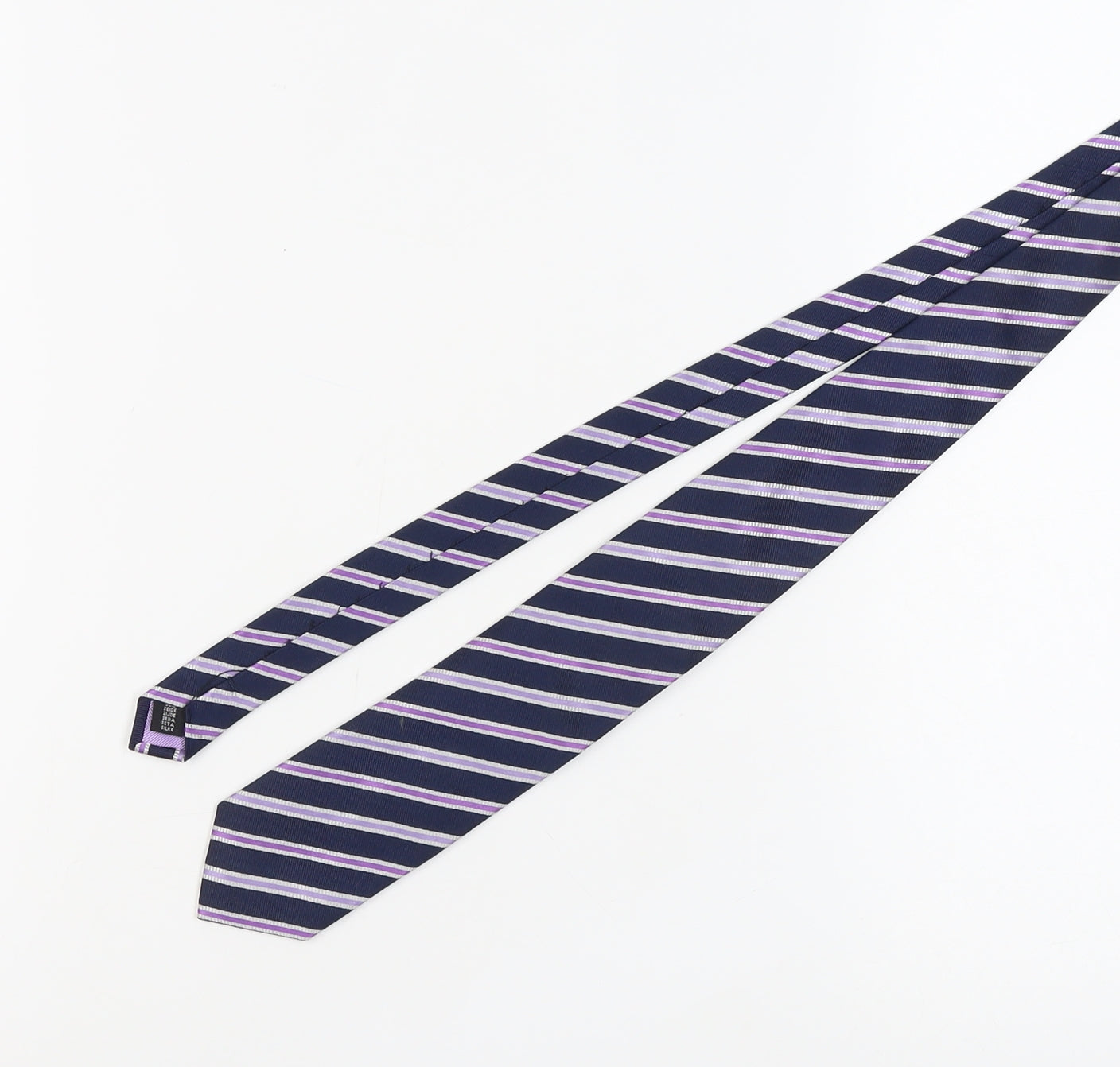 Berwin & Berwin Men's Blue Striped Silk Tie