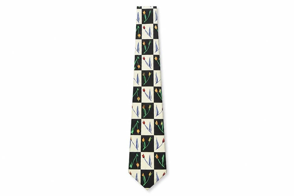 Woods & Gray Men's Silk Floral Tie, Multicoloured, One Size