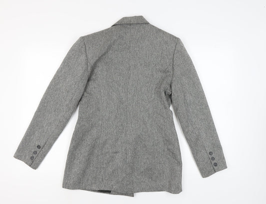 Yumi Mazao Women's Grey Tweed Blazer, Size 14
