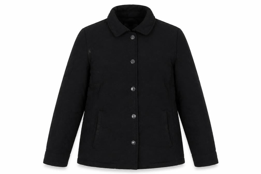 Womens UK Size PXS Regular Calvin Klein Black Polyester Jacket