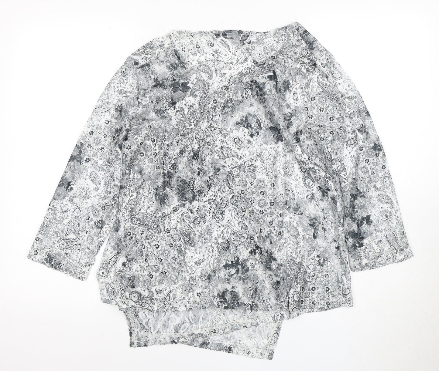 Damart Women's Multicoloured Paisley Wrap Blouse UK 14