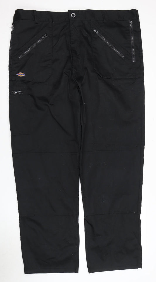 Dickies Men's Black Cargo Trousers 38