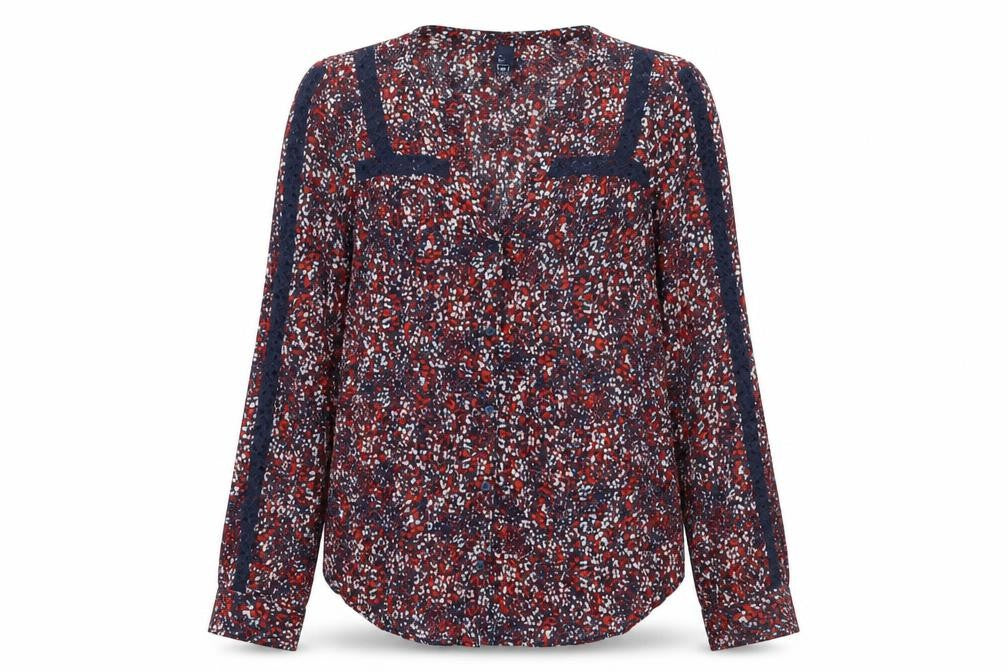 Womens UK Size S Gap Multicoloured 100% Cotton Blouse