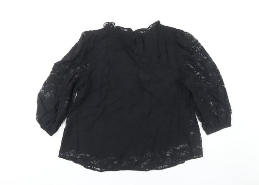 Thought Women's Black V-Neck Blouse Size 14