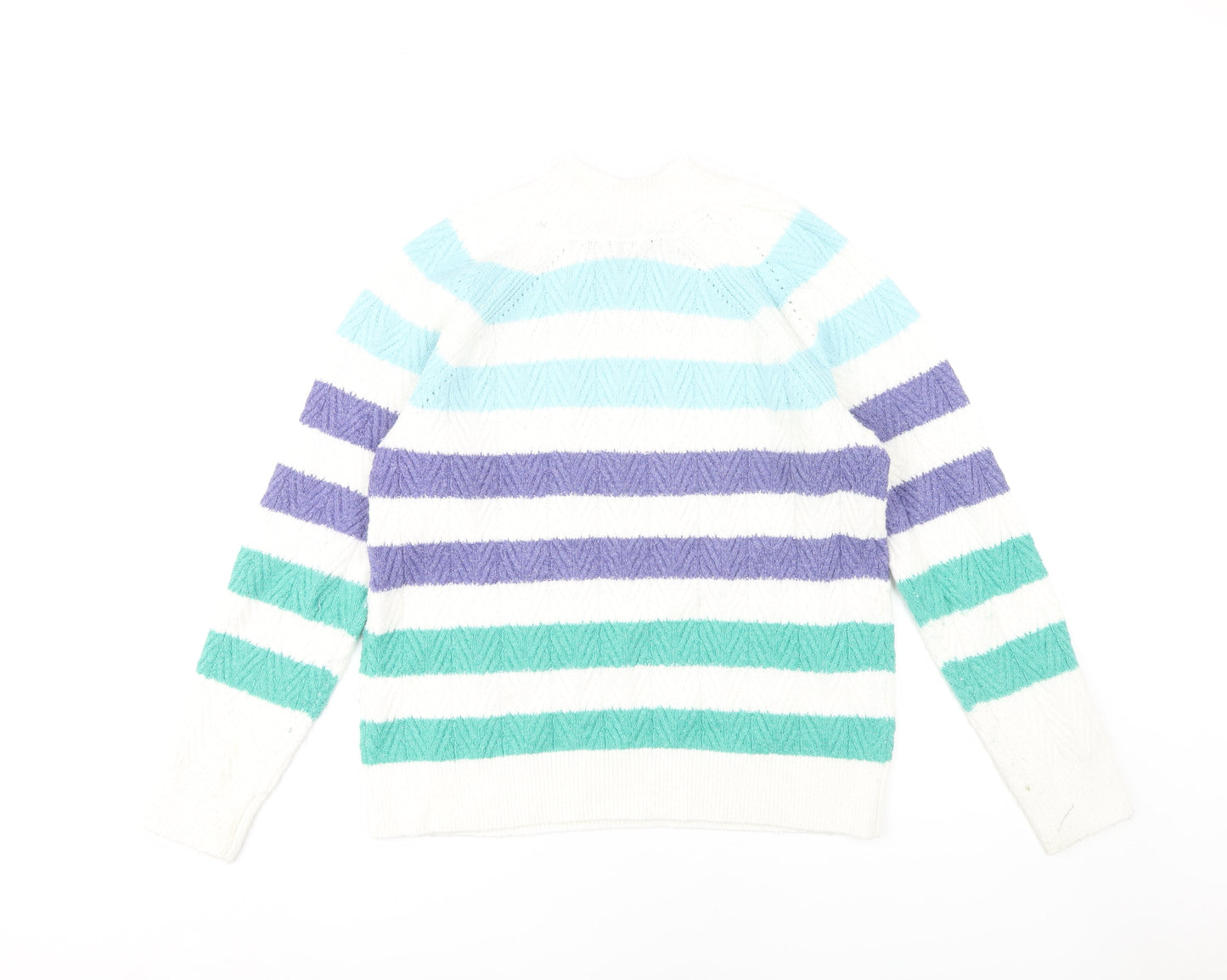 Crew Clothing Women's Multicoloured Striped Pullover, Size 10