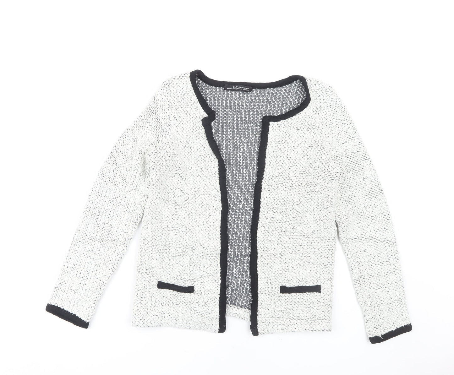 Zara Women’s White Basic Jacket - Classic Short Style