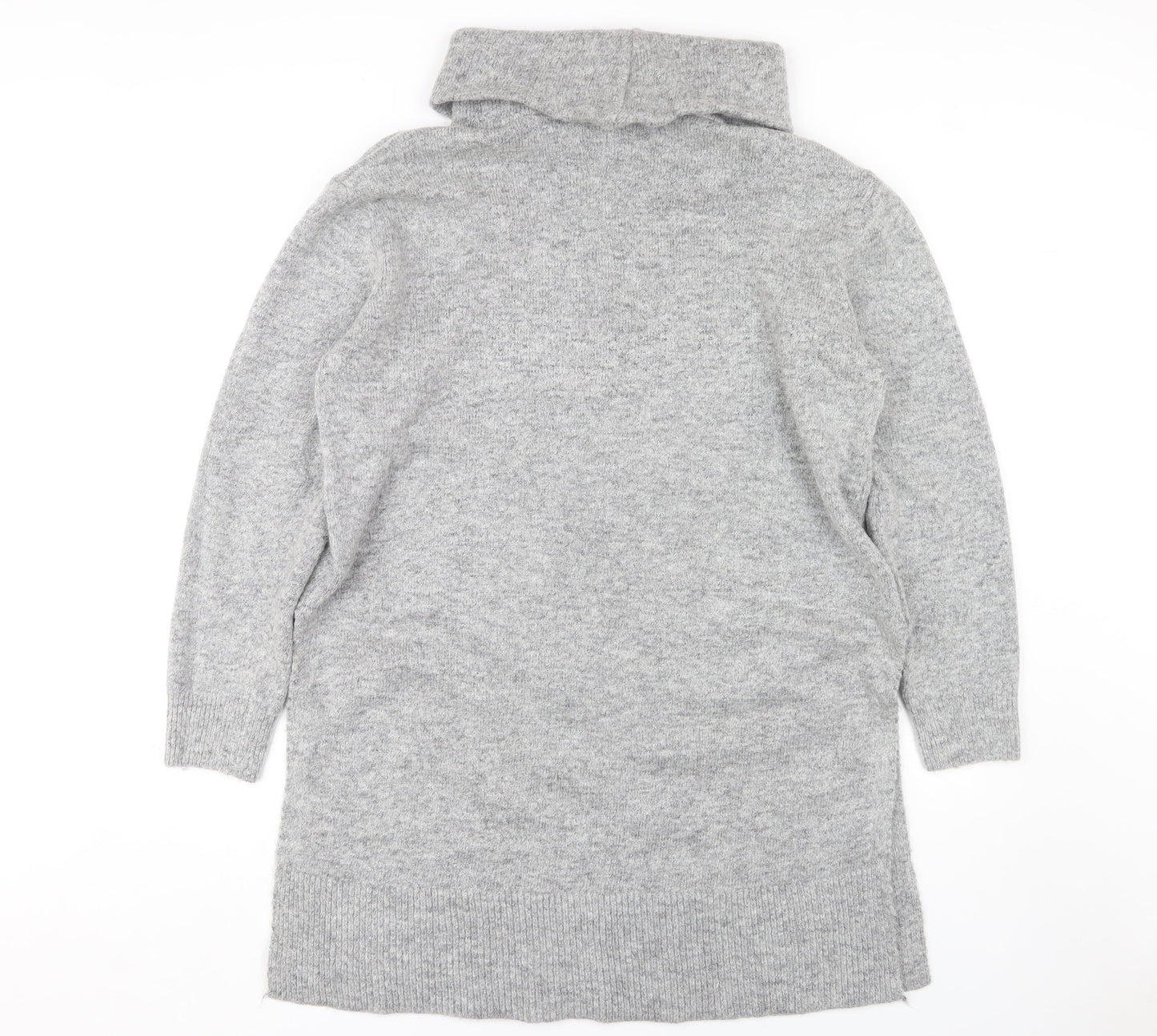 Wallis Women's Grey Cowl Neck Pullover Jumper M