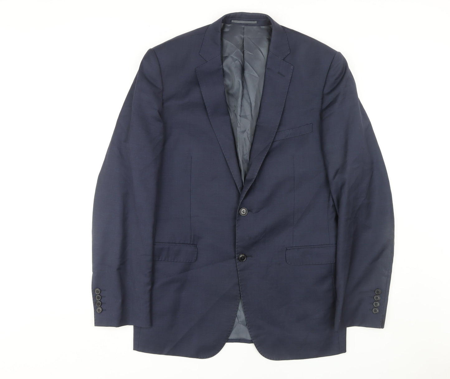 Moss 1851 Men's Blue Suit Jacket, Size 40L