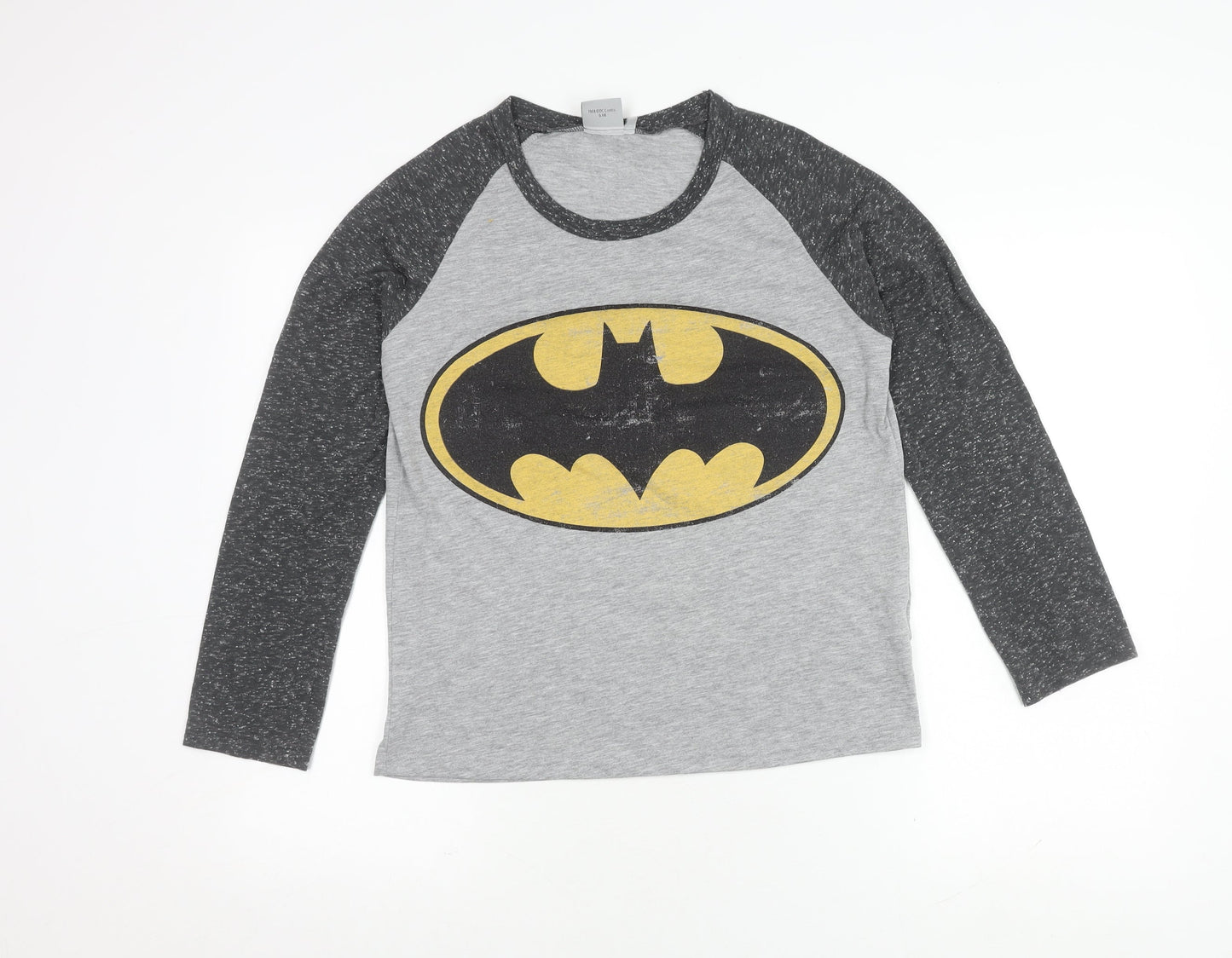Batman Boys Grey Long Sleeve T-Shirt 14 Years Graphic Print