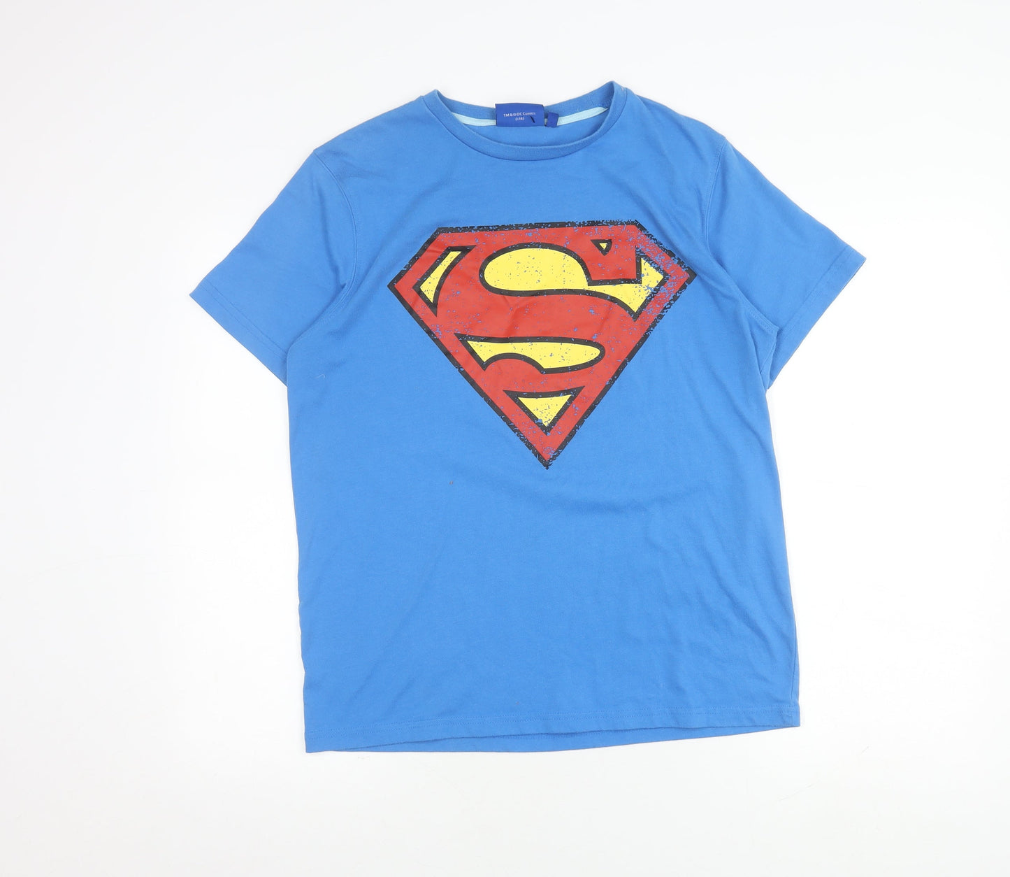 Superman Men's XL Blue Graphic T-Shirt