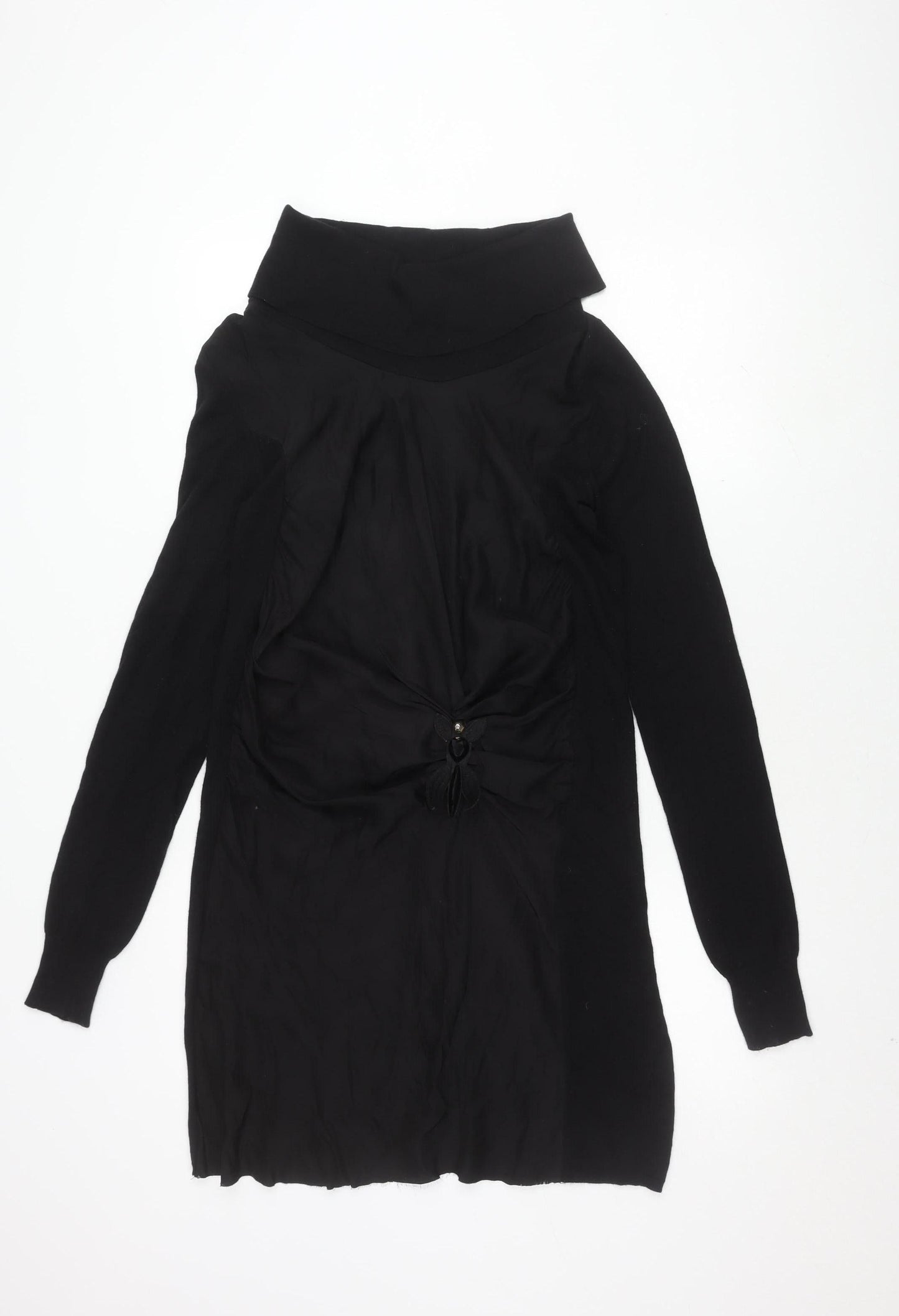 Patrizia Pepe Women's Black Dress, Size 6, Elegant Style