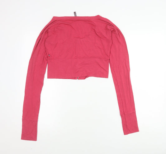 Sweaty Betty Women's Pink Cropped Long Sleeve Top