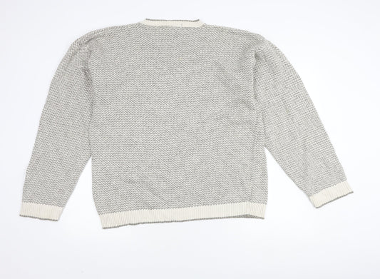Liberty Sweaters Men's Grey V-Neck Pullover Jumper L