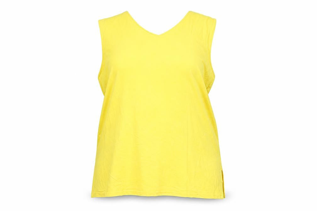 Elisabeth by Liz Claiborne Women's Yellow Tank Top L