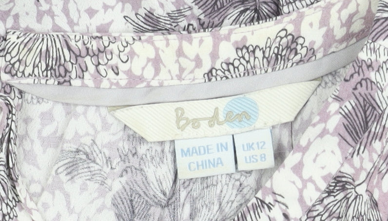 Boden Women's Multicoloured Floral Blouse UK 12
