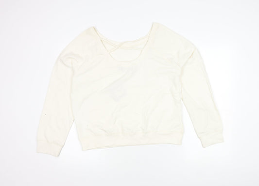 Golddigga Women's Ivory Pullover Sweatshirt Size 18