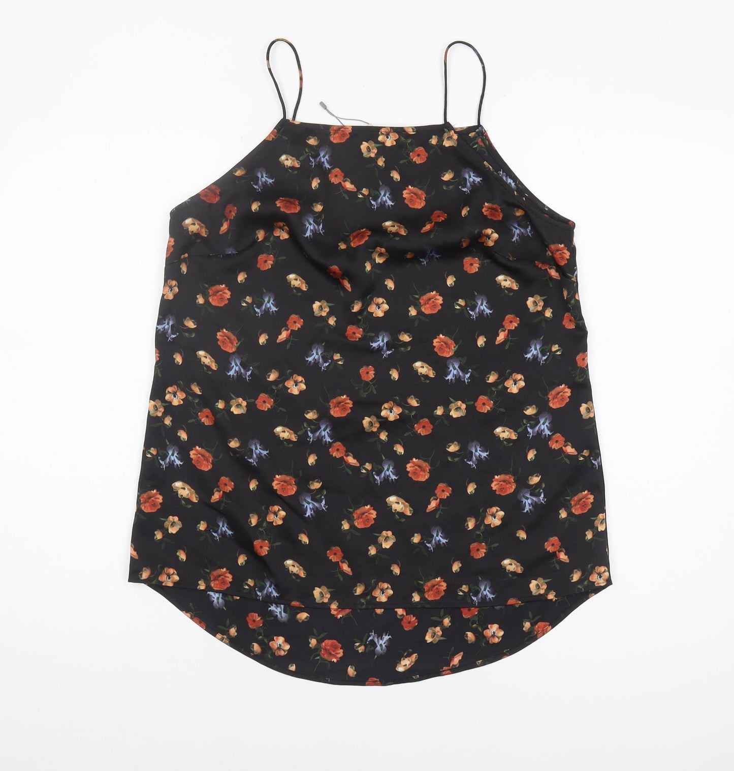 Oasis Women's Black Floral Size 12 Camisole Tank