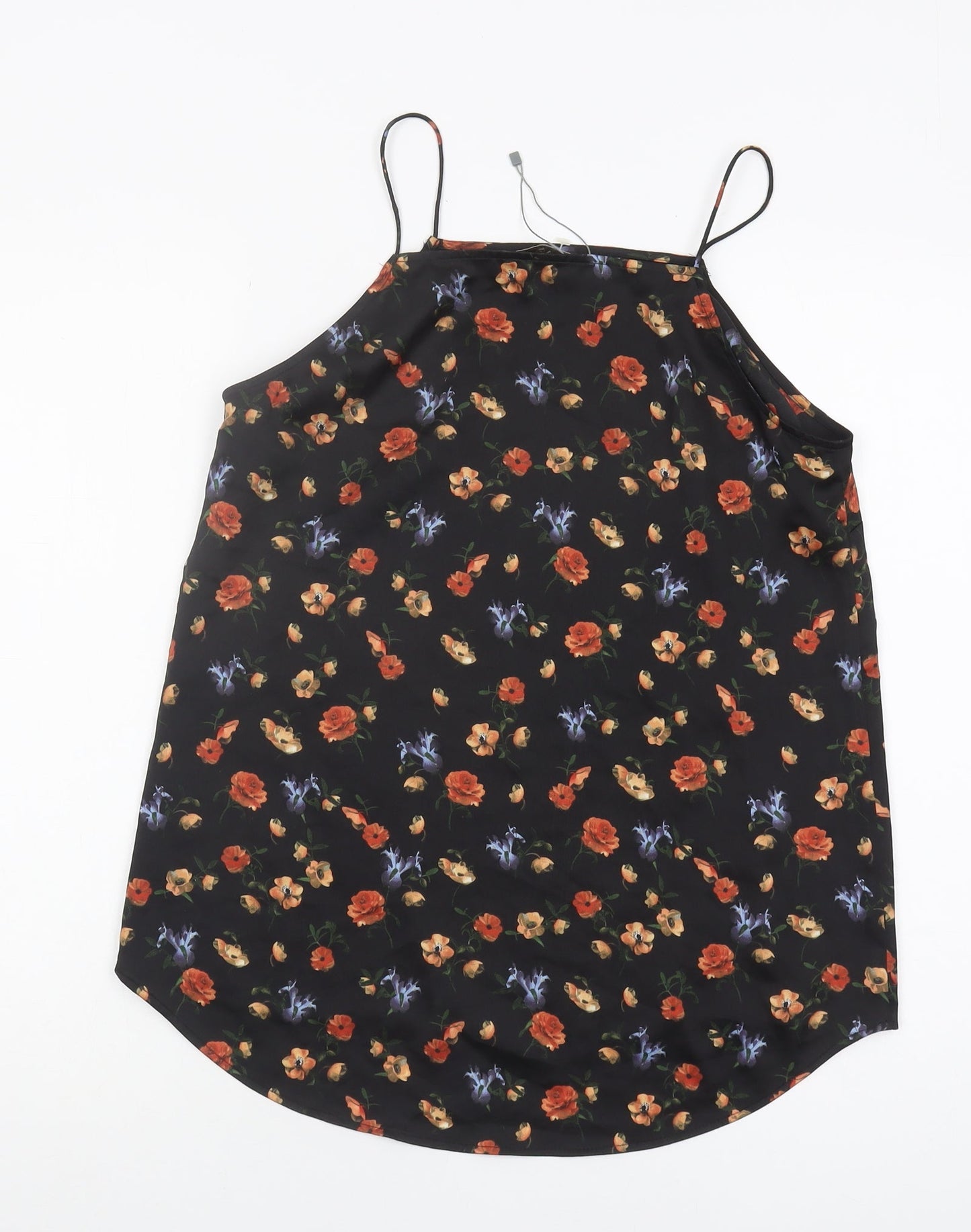 Oasis Women's Black Floral Size 12 Camisole Tank